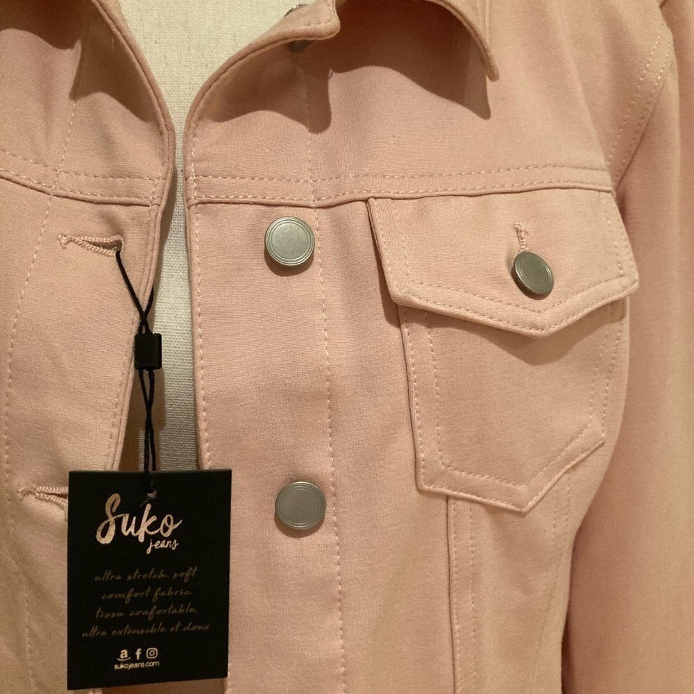 NWT SUKO JEANS Women Jacket, Pink, Large - Picture 2 of 6